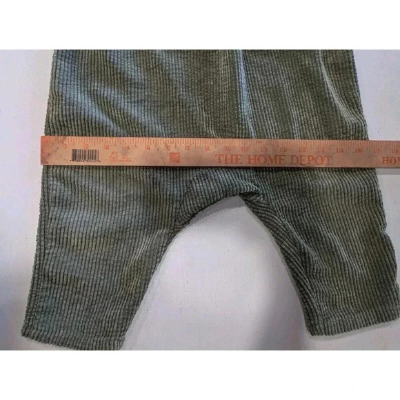 Vtg PatPat Corduroy Romper‎ Toddler 18-24M Forest Green Embroidered Wood Buttons - Picture 6 of 7